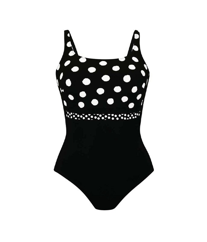 Anita Care ujumistrikoo Melilla, M3 6204, black-white, suurus B 40=80